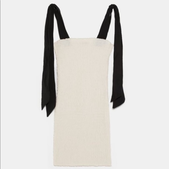 slim fit dress slacks Zara Beige Strapless Sleeveless Ribbed Knit Tube Bandeau Mini Bodycon Dress  Sz S